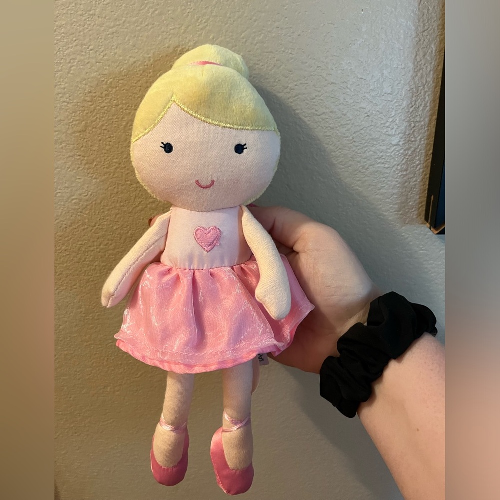 Baby rattle/stuffie ballerina